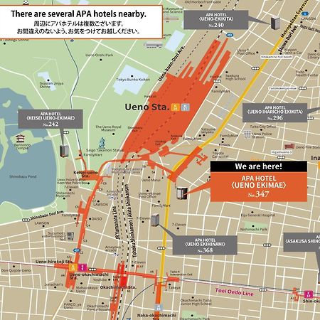Apa Hotel Ueno Ekimae Prefektura Tokio Exteriér fotografie
